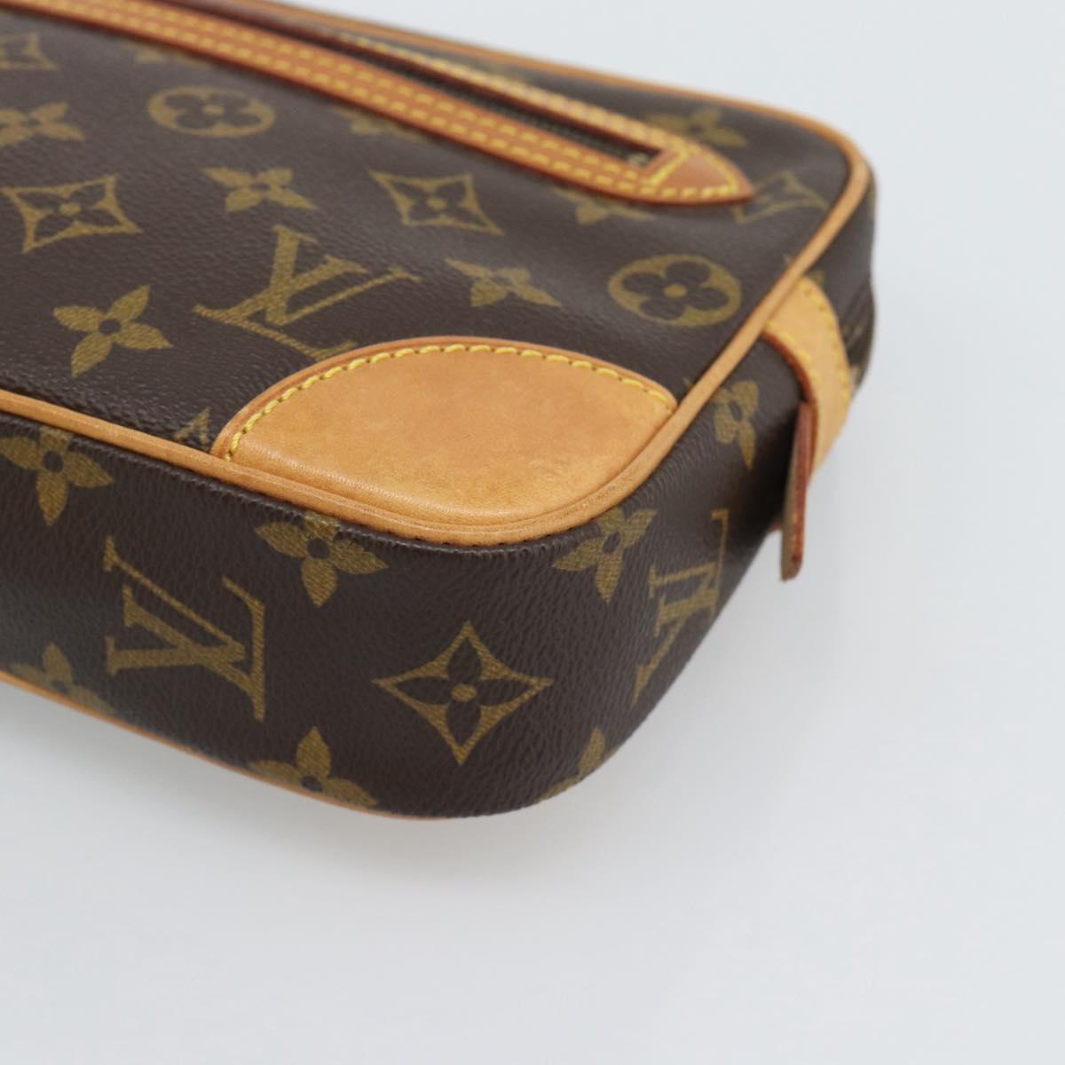 LOUIS VUITTON Monogram Marly Dragonne GM Clutch Bag M51825 LV Auth 195208A