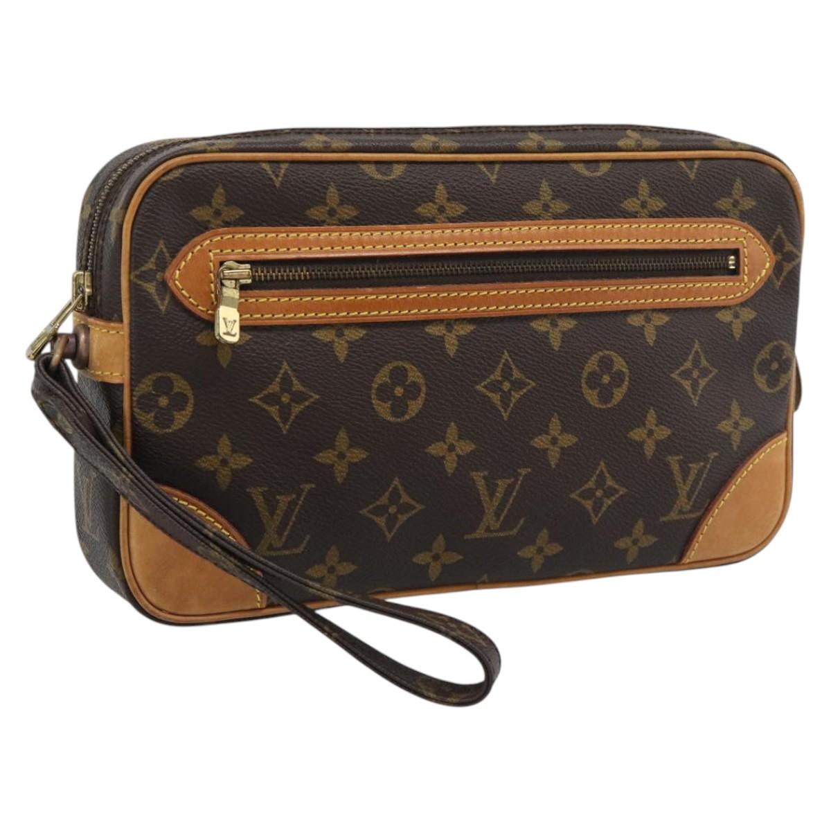 LOUIS VUITTON Monogram Marly Dragonne GM Clutch Bag M51825 LV Auth 195208A