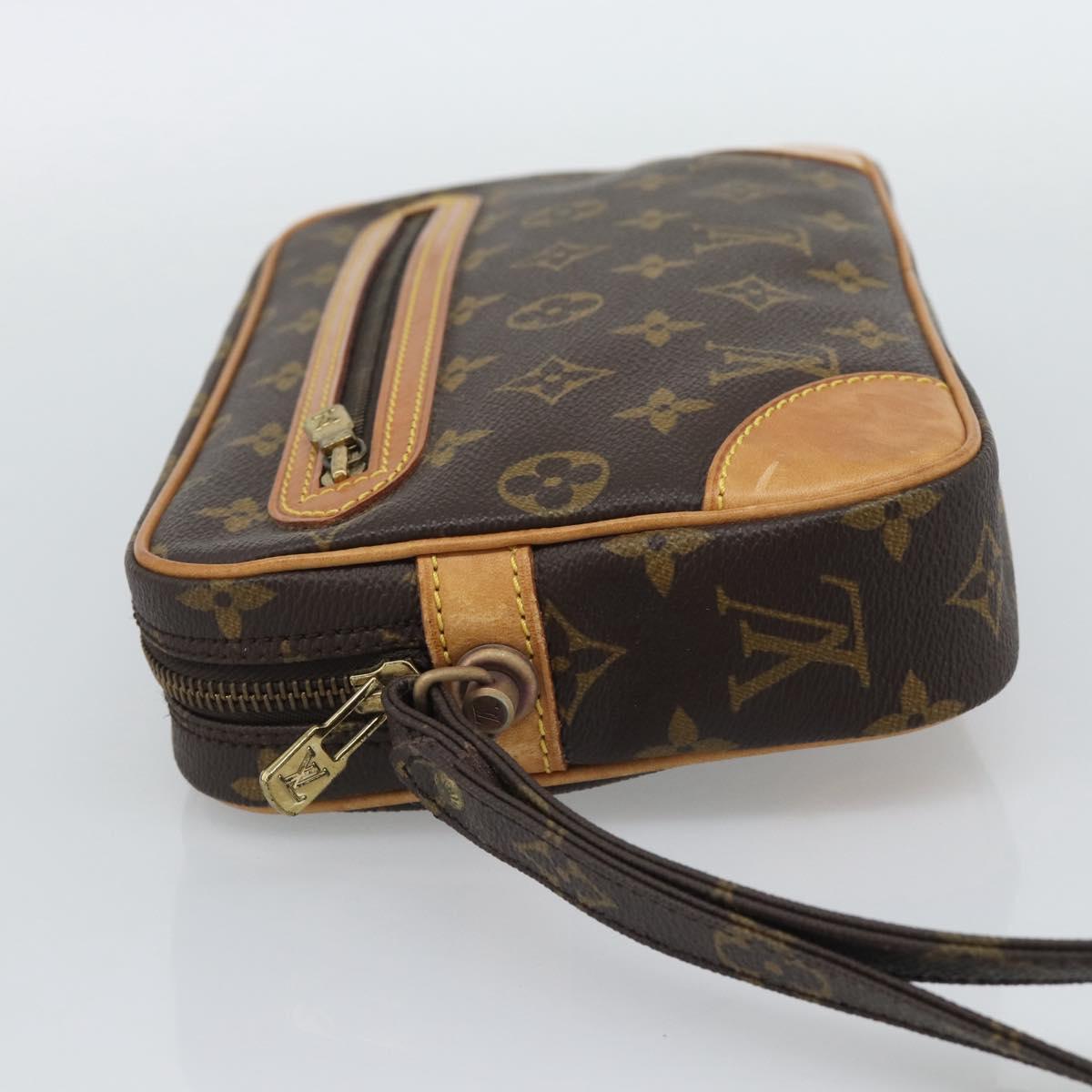 LOUIS VUITTON Monogram Marly Dragonne GM Clutch Bag M51825 LV Auth 195208A