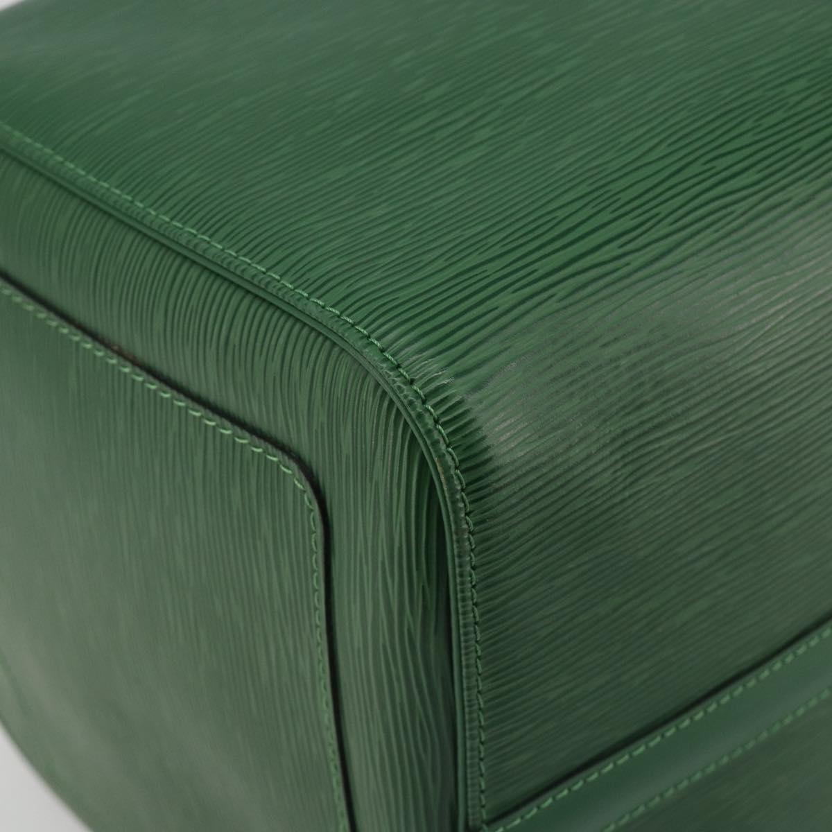 LOUIS VUITTON Epi Keepall 50 Boston Bag Green M42964 LV Auth 195209V