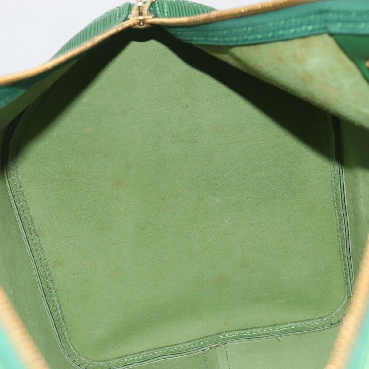 LOUIS VUITTON Epi Keepall 50 Boston Bag Green M42964 LV Auth 195209V