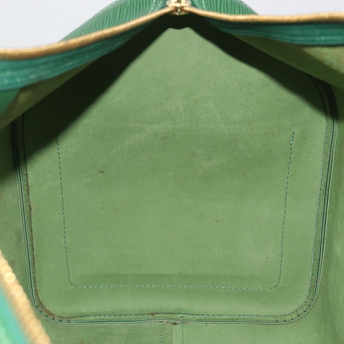 LOUIS VUITTON Epi Keepall 50 Boston Bag Green M42964 LV Auth 195209V