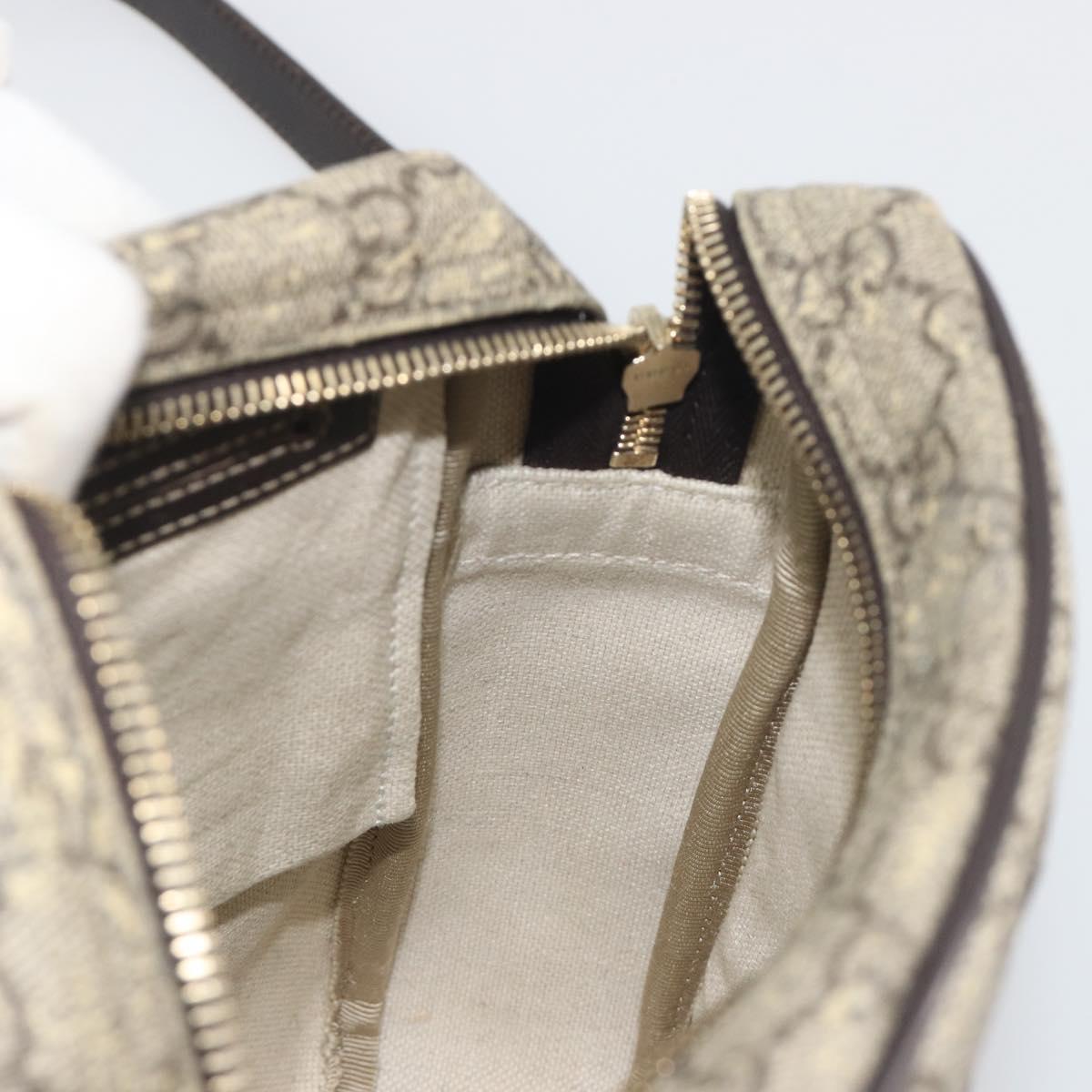 GUCCI GG Supreme Shoulder Bag PVC Beige Gold 233268 Auth 195210