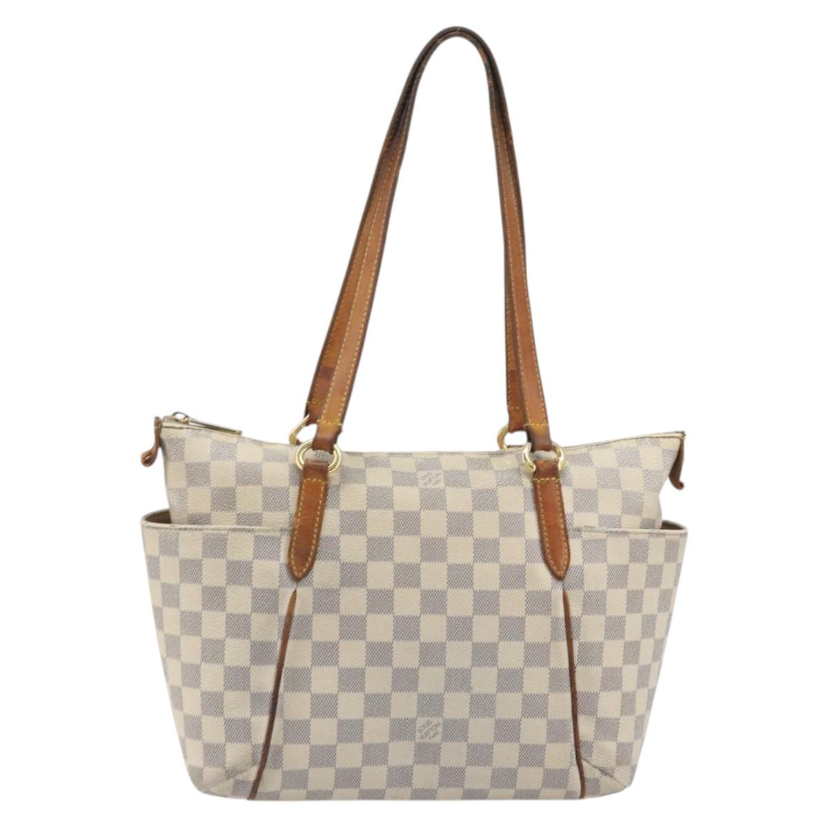 LOUIS VUITTON Damier Azur Totally PM Tote Bag N41280 LV Auth 195214