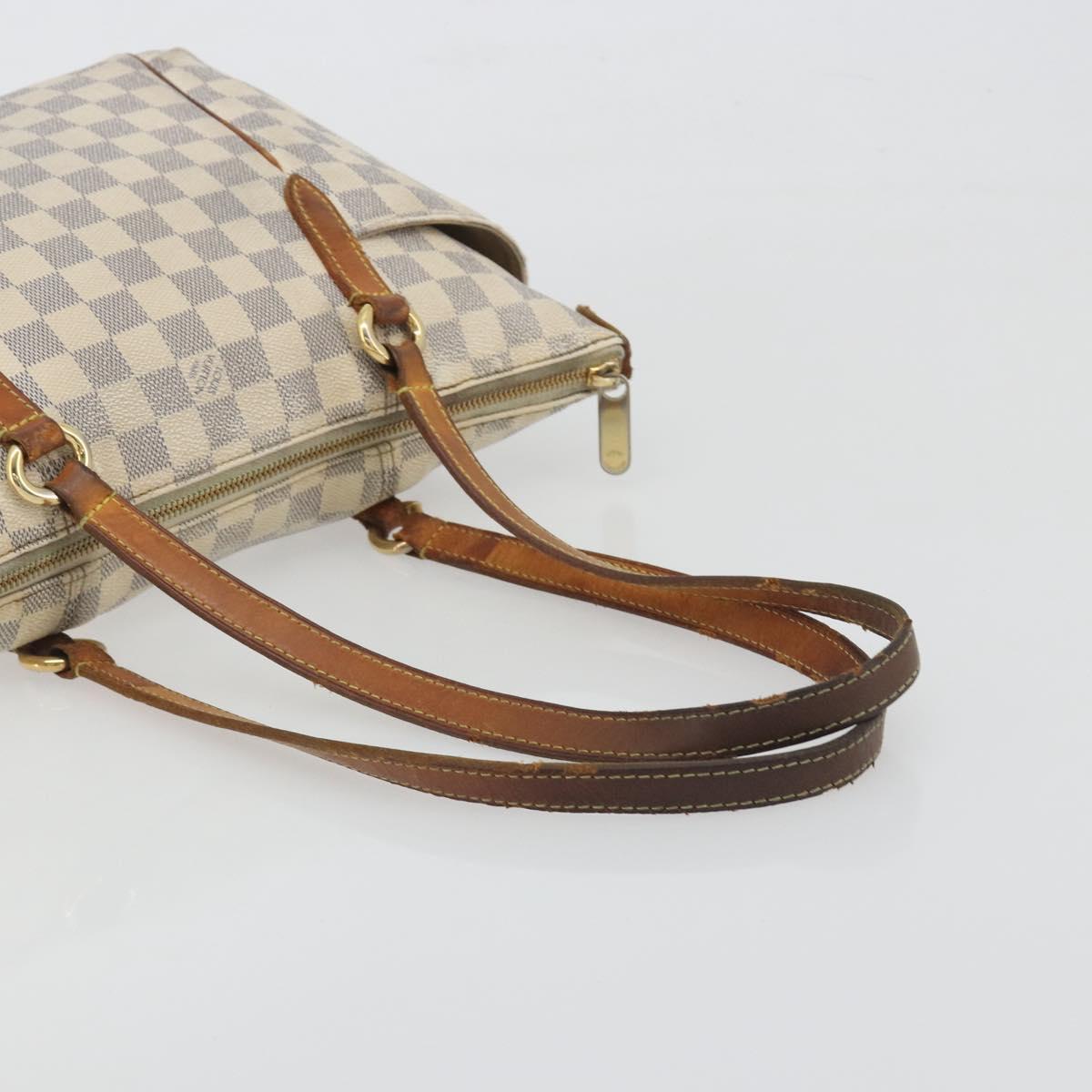 LOUIS VUITTON Damier Azur Totally PM Tote Bag N41280 LV Auth 195214