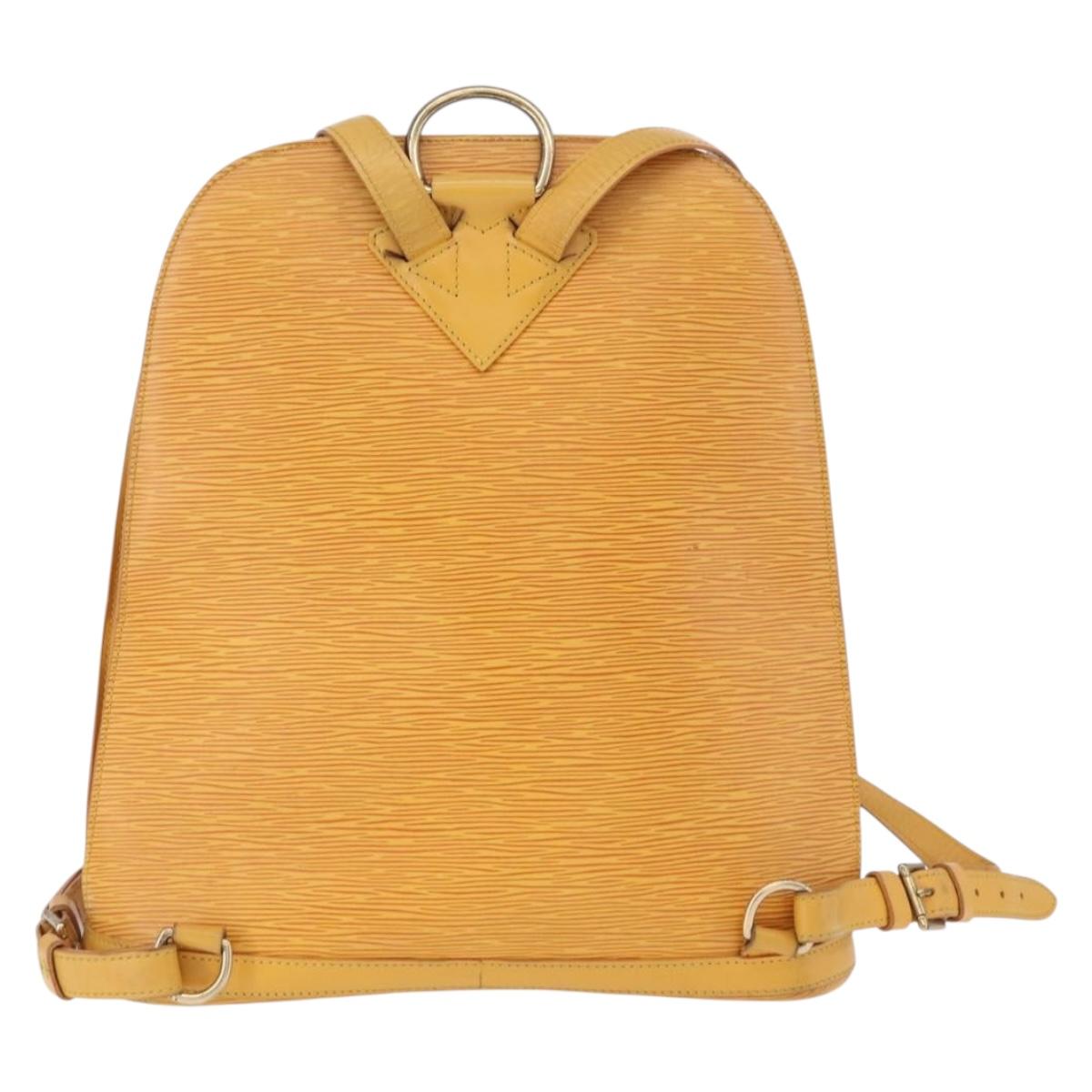 LOUIS VUITTON Epi Gobelins Backpack Yellow M52299 LV Auth 195215