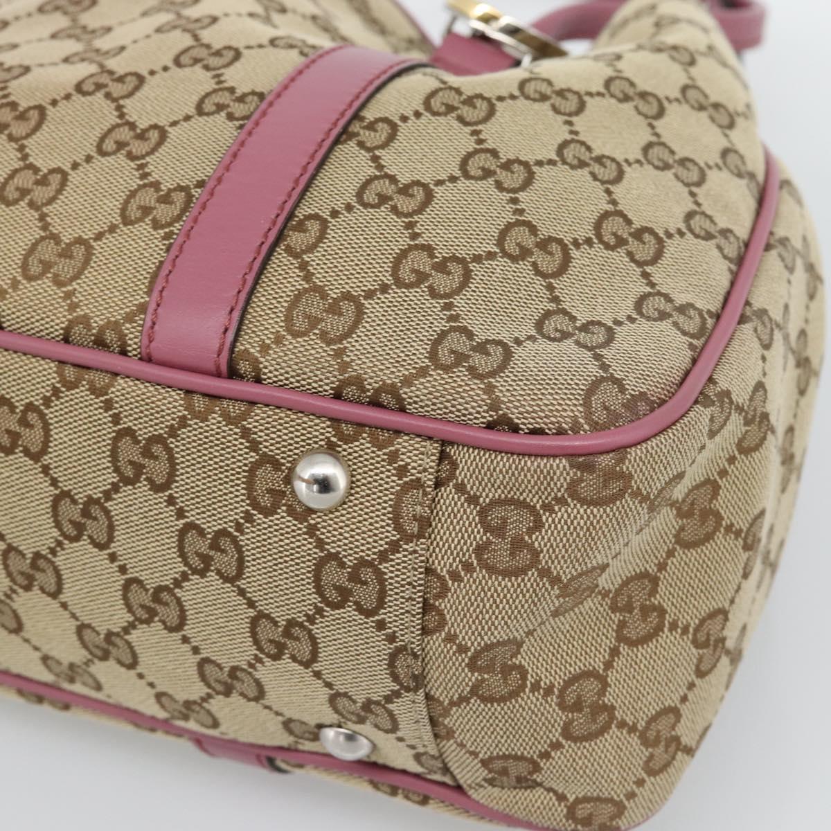 GUCCI GG Canvas GG Twins Tote Bag Beige Gold 232957 Auth 195227A