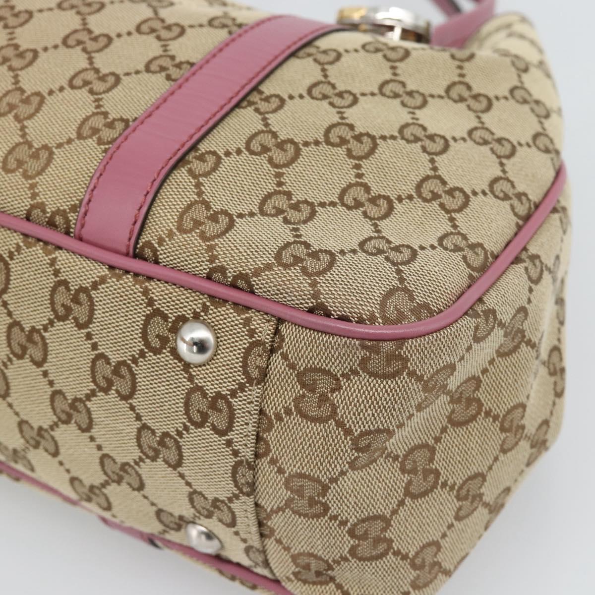 GUCCI GG Canvas GG Twins Tote Bag Beige Gold 232957 Auth 195227A