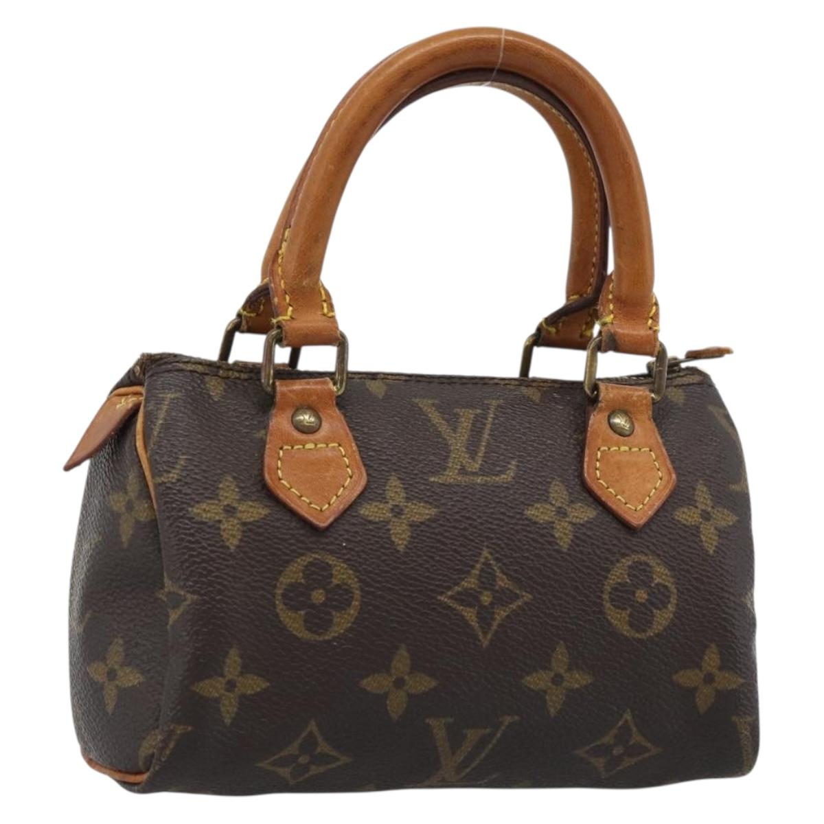LOUIS VUITTON Monogram Mini Speedy Hand Bag M41534 LV Auth 195228