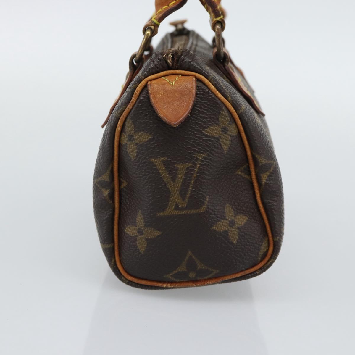 LOUIS VUITTON Monogram Mini Speedy Hand Bag M41534 LV Auth 195228