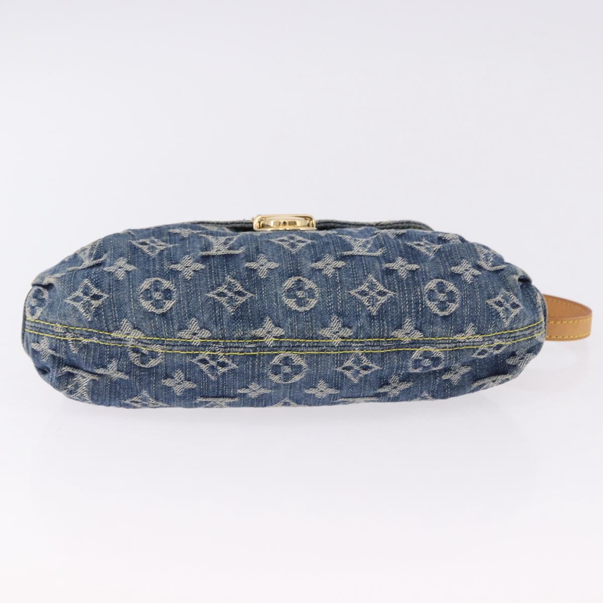 LOUIS VUITTON Monogram Denim Mini Preity Shoulder Bag Blue M95050 Auth 195231SAM