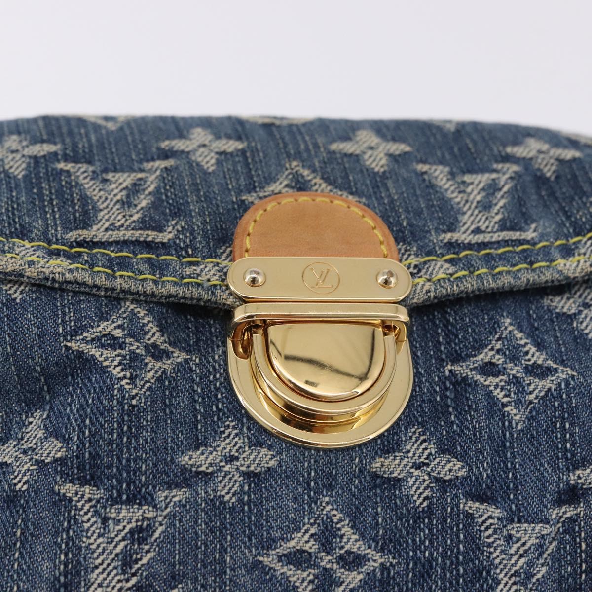 LOUIS VUITTON Monogram Denim Mini Preity Shoulder Bag Blue M95050 Auth 195231SAM