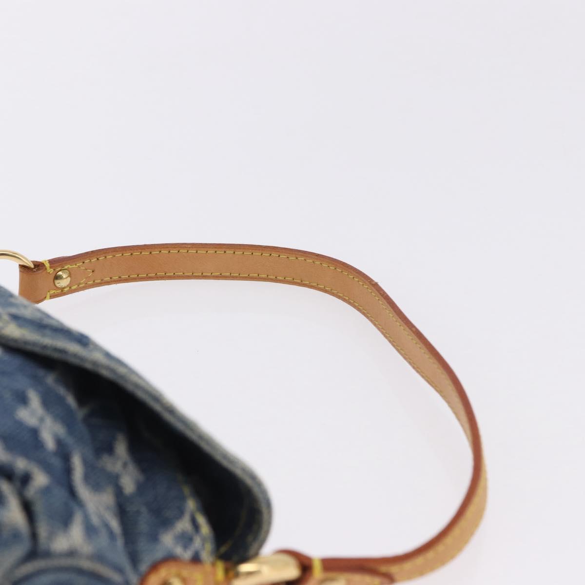 LOUIS VUITTON Monogram Denim Mini Preity Shoulder Bag Blue M95050 Auth 195231SAM