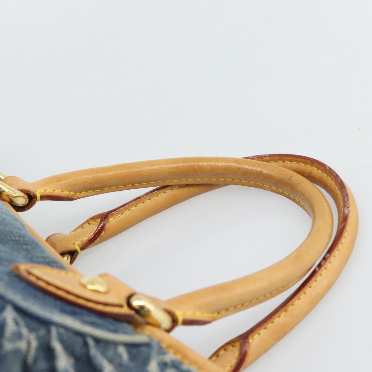 LOUIS VUITTON Monogram Denim Neo Cabby GM Hand Bag 2way Blue M95350 Auth 195232V