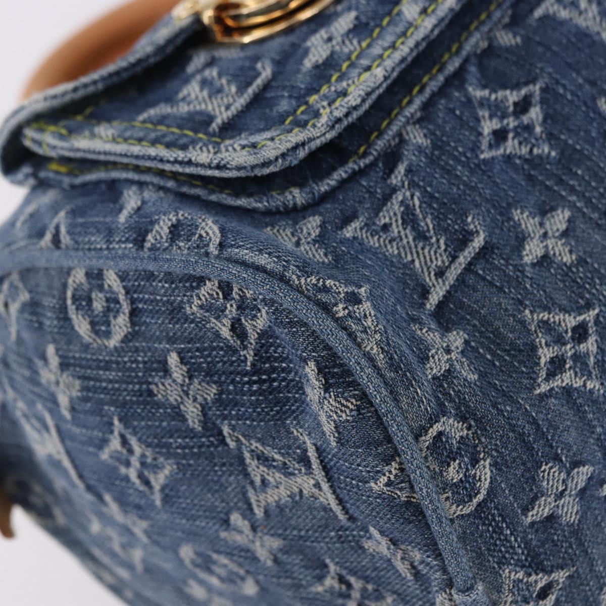 LOUIS VUITTON Monogram Denim Neo Speedy Hand Bag Blue M95019 LV Auth 195233SAV