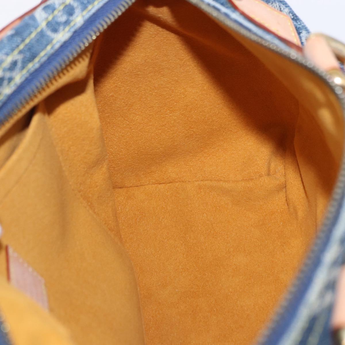 LOUIS VUITTON Monogram Denim Neo Speedy Hand Bag Blue M95019 LV Auth 195233SAV