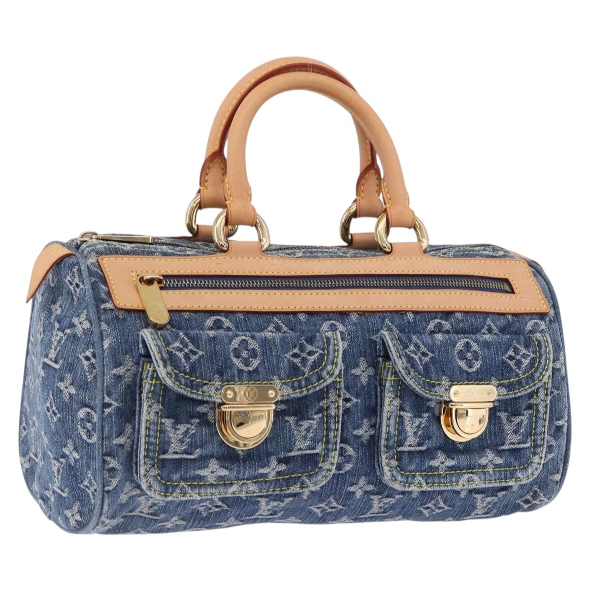 LOUIS VUITTON Monogram Denim Neo Speedy Hand Bag Blue M95019 LV Auth 195233SAV
