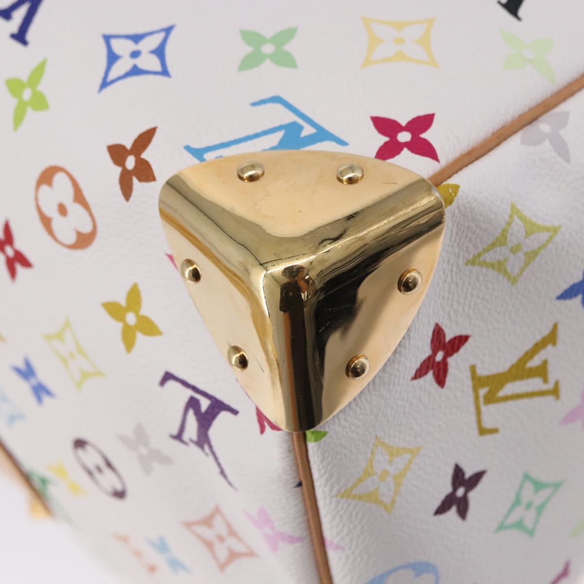 LOUIS VUITTON Monogram Multicolor Keepall 45 Bag White M92641 LV Auth 195255SM