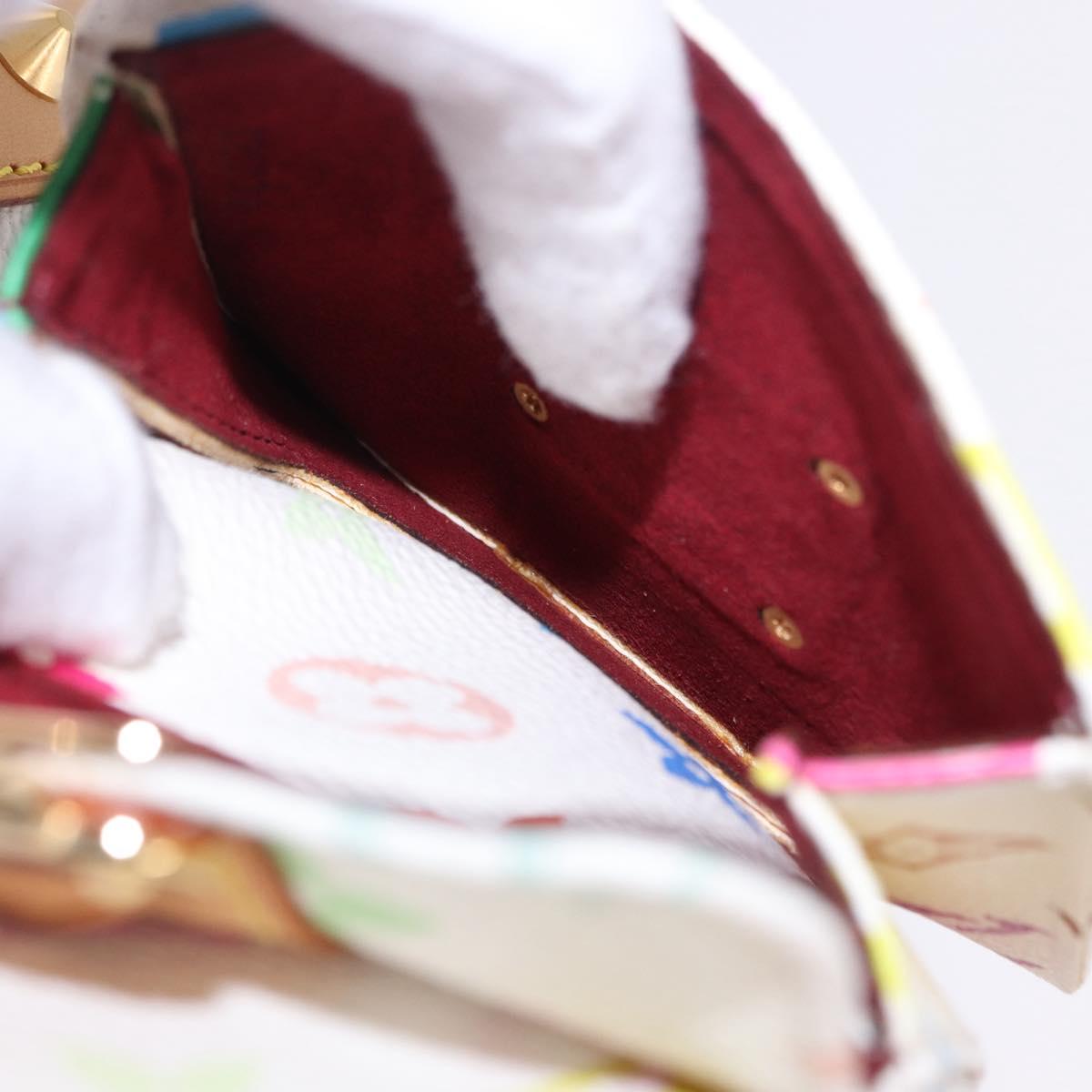 LOUIS VUITTON Monogram Multicolor Keepall 45 Bag White M92641 LV Auth 195255SM