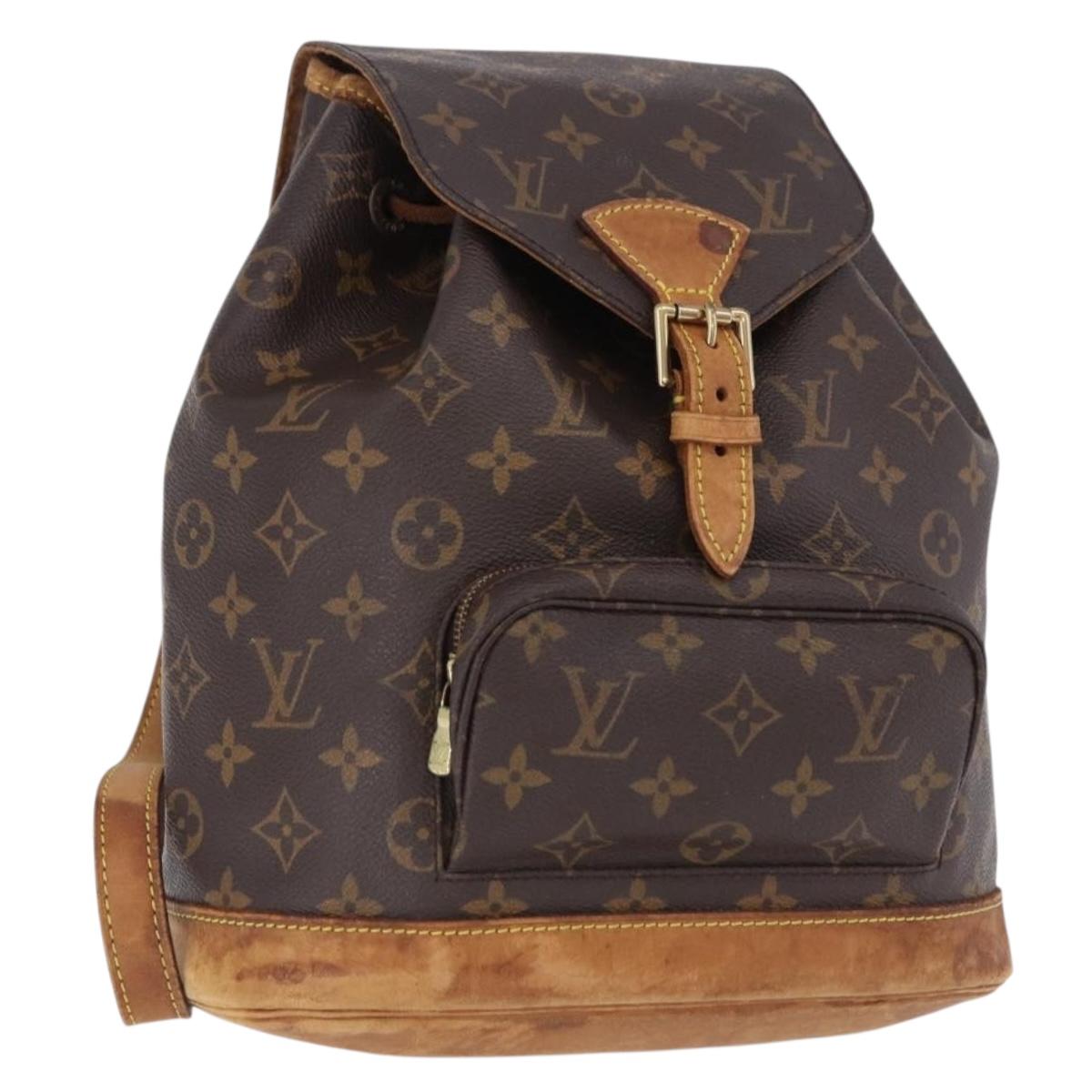 LOUIS VUITTON Monogram Montsouris MM Backpack M51136 LV Auth 195265