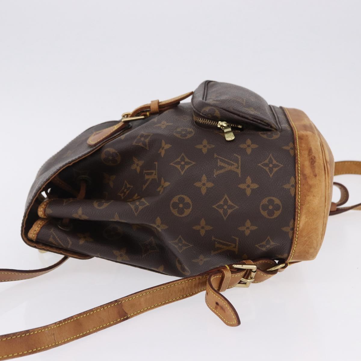 LOUIS VUITTON Monogram Montsouris MM Backpack M51136 LV Auth 195265