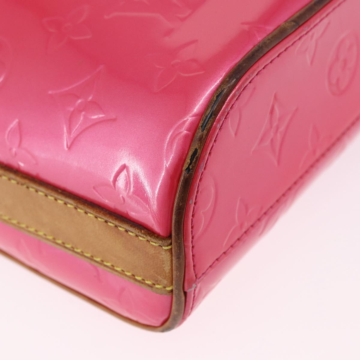 LOUIS VUITTON Monogram Vernis Sullivan Vertical Fuchsia Pink M91259 Auth 195267