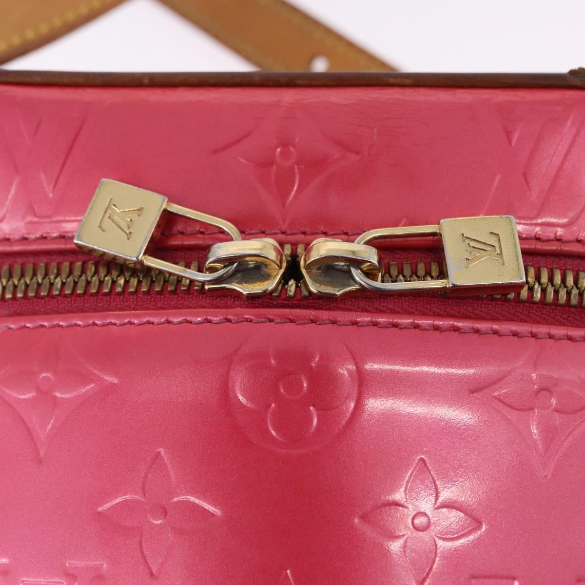 LOUIS VUITTON Monogram Vernis Sullivan Vertical Fuchsia Pink M91259 Auth 195267