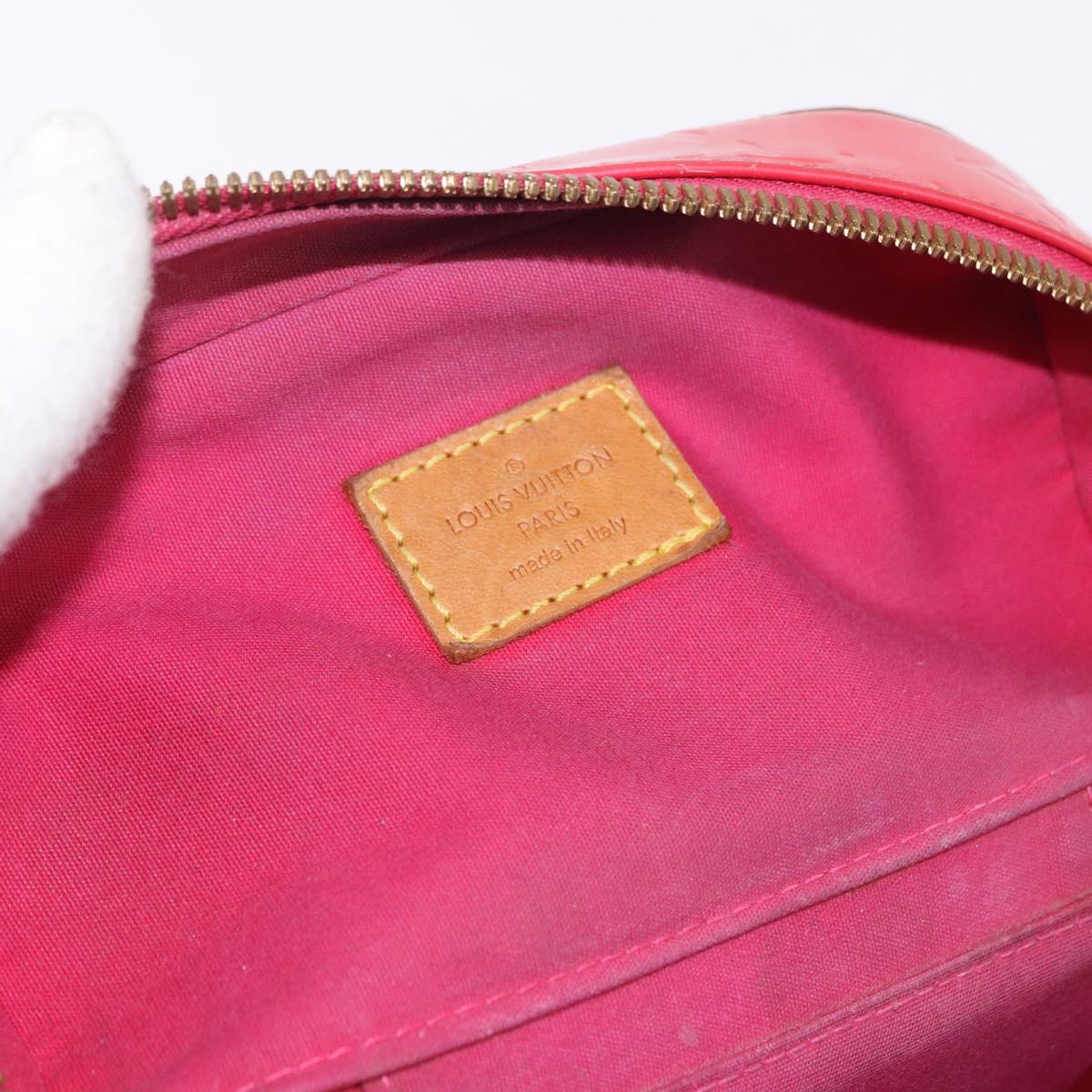 LOUIS VUITTON Monogram Vernis Sullivan Vertical Fuchsia Pink M91259 Auth 195267