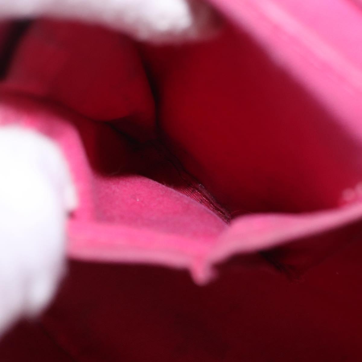 LOUIS VUITTON Monogram Vernis Sullivan Vertical Fuchsia Pink M91259 Auth 195267