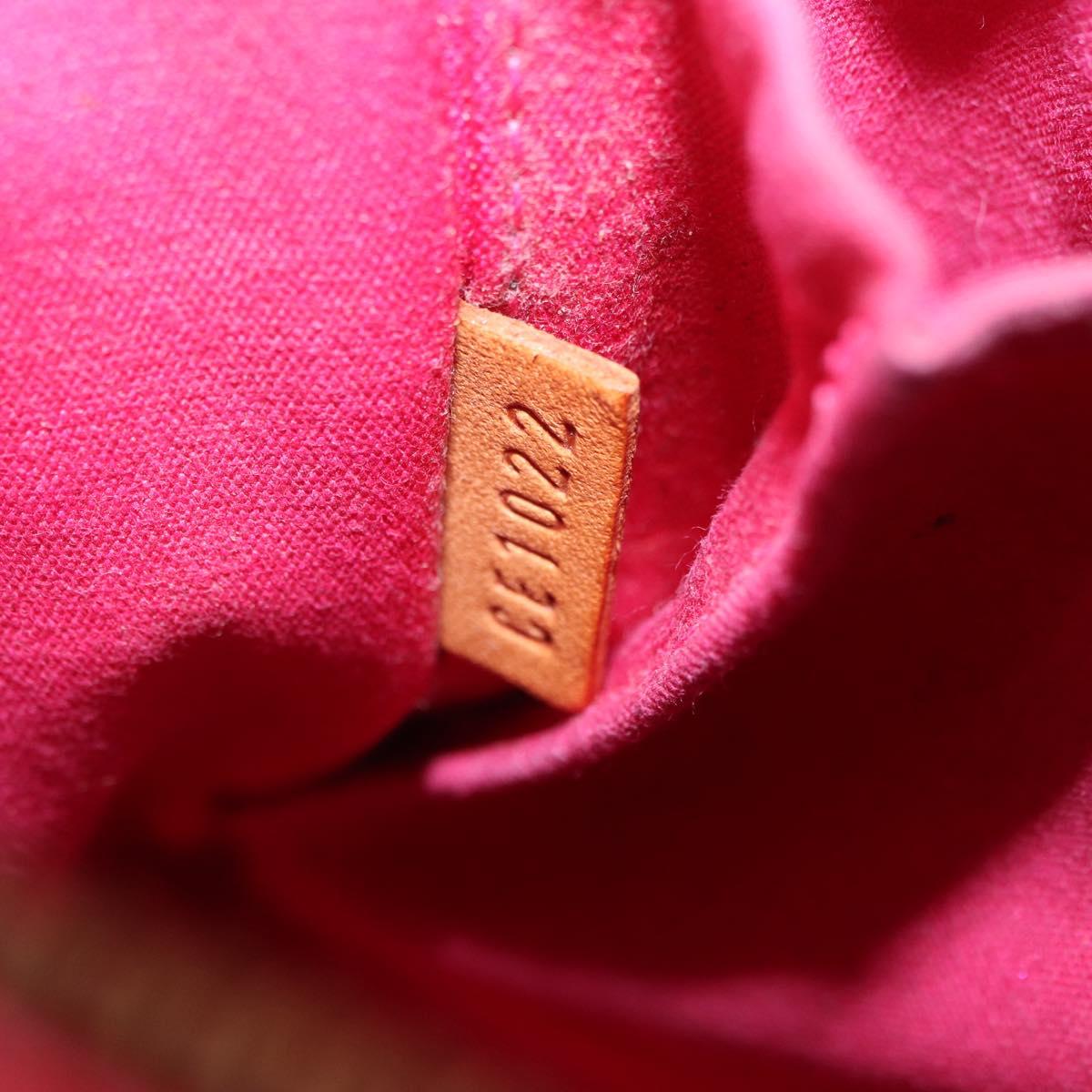 LOUIS VUITTON Monogram Vernis Sullivan Vertical Fuchsia Pink M91259 Auth 195267