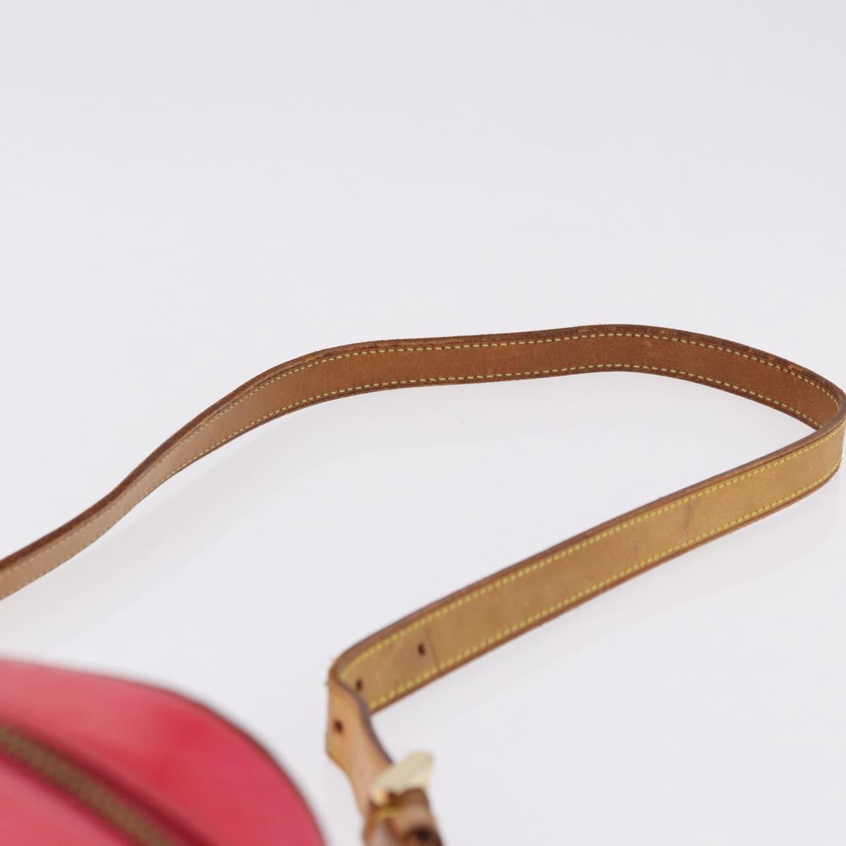 LOUIS VUITTON Monogram Vernis Sullivan Vertical Fuchsia Pink M91259 Auth 195267
