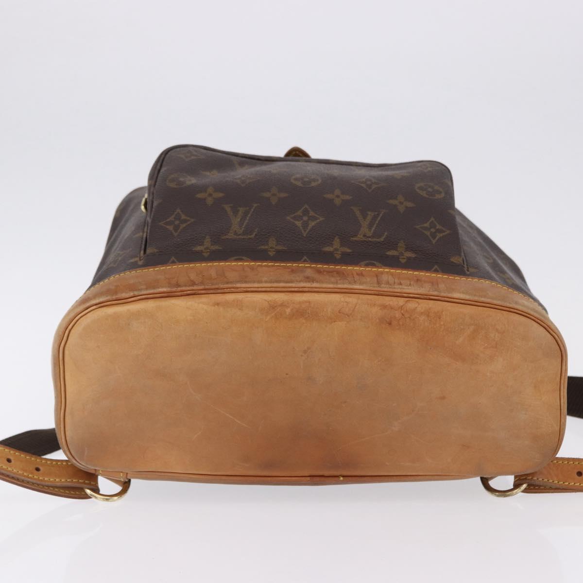 LOUIS VUITTON Monogram Montsouris GM Backpack M51135 LV Auth 195269A