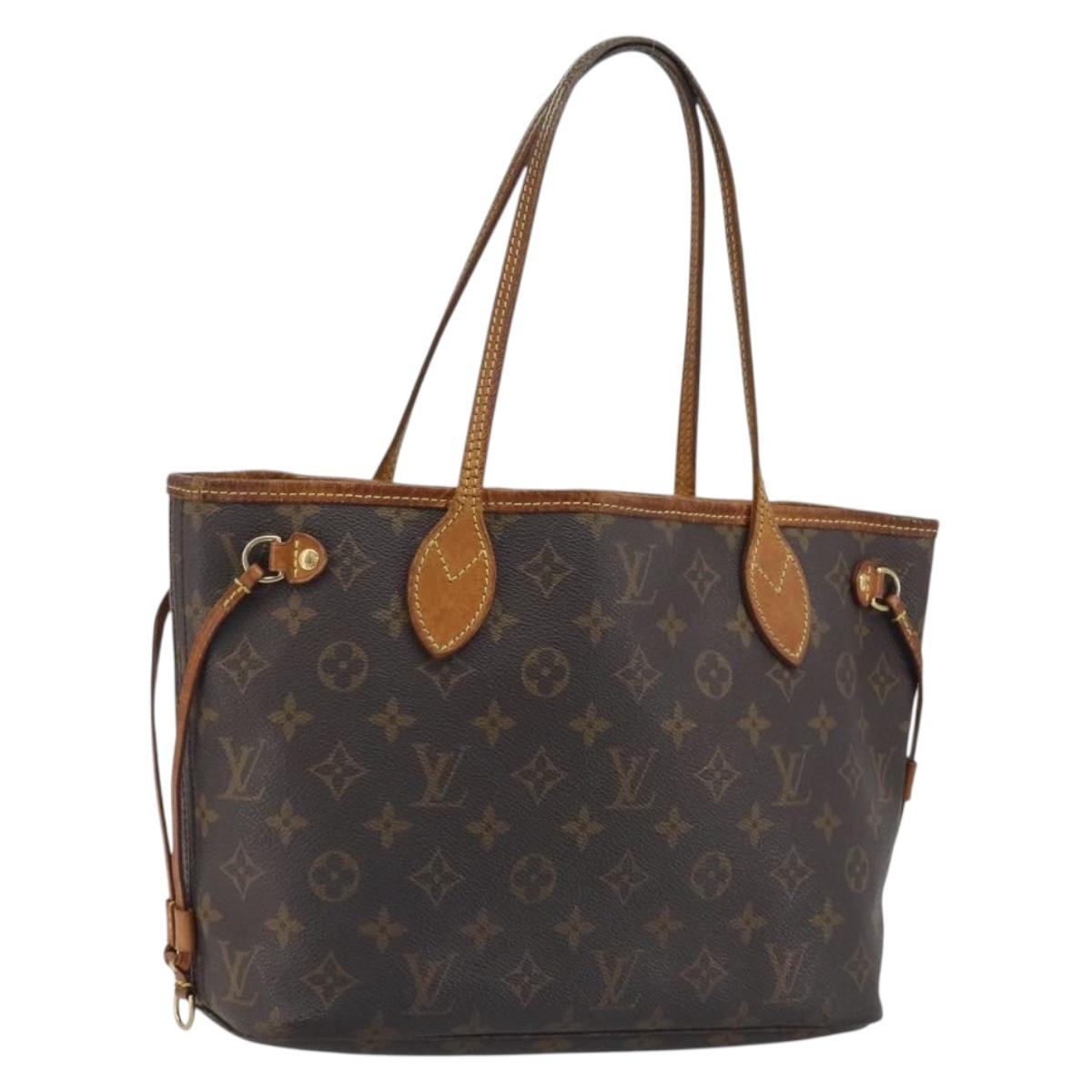 LOUIS VUITTON Monogram Neverfull PM Tote Bag M40155 LV Auth 195271