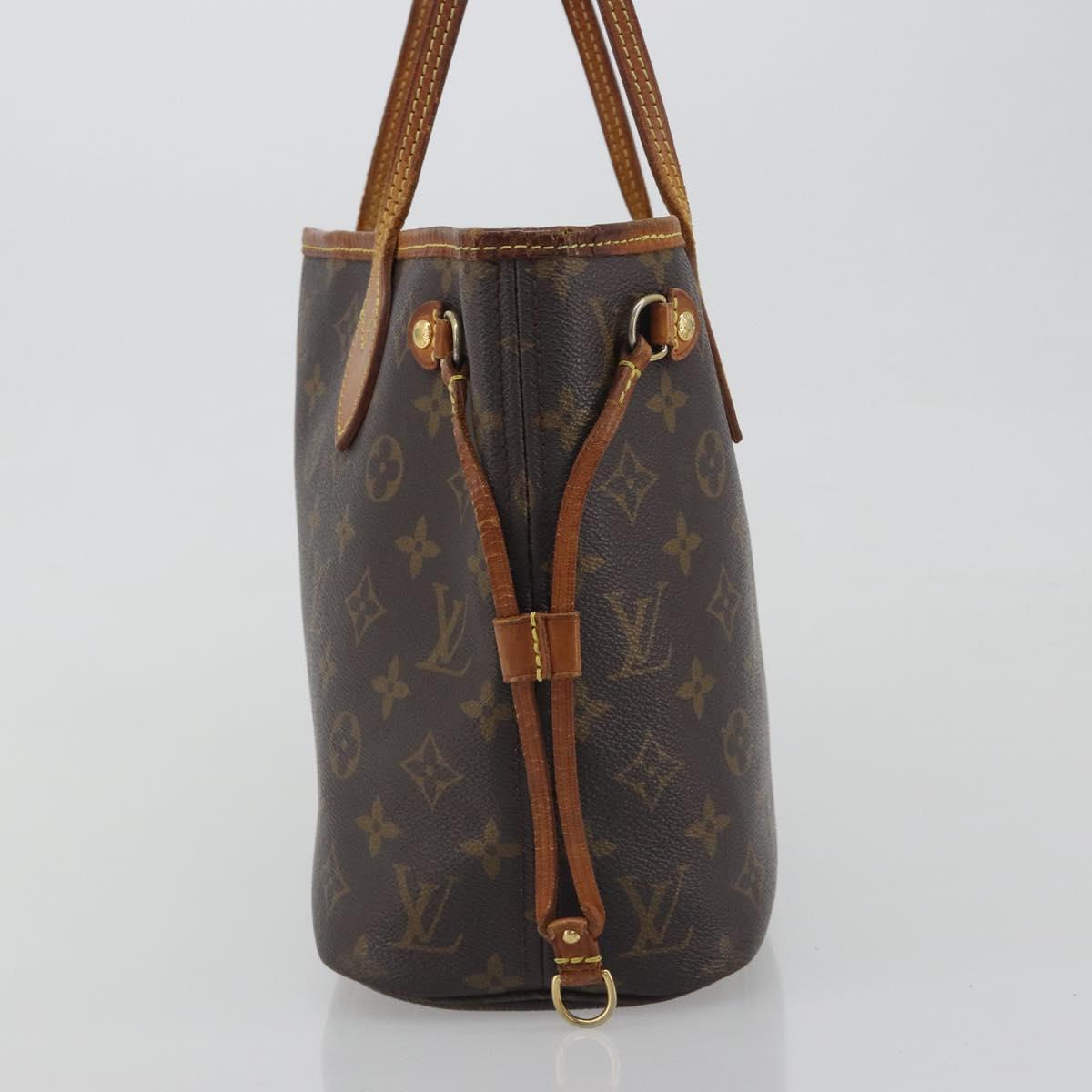 LOUIS VUITTON Monogram Neverfull PM Tote Bag M40155 LV Auth 195271