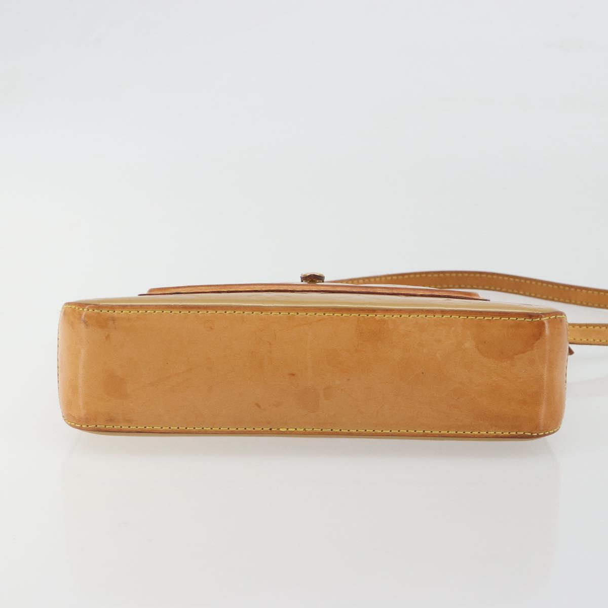 LOUIS VUITTON Monogram Vernis Mallory Square Pouch Noisette M91197 Auth 195272A