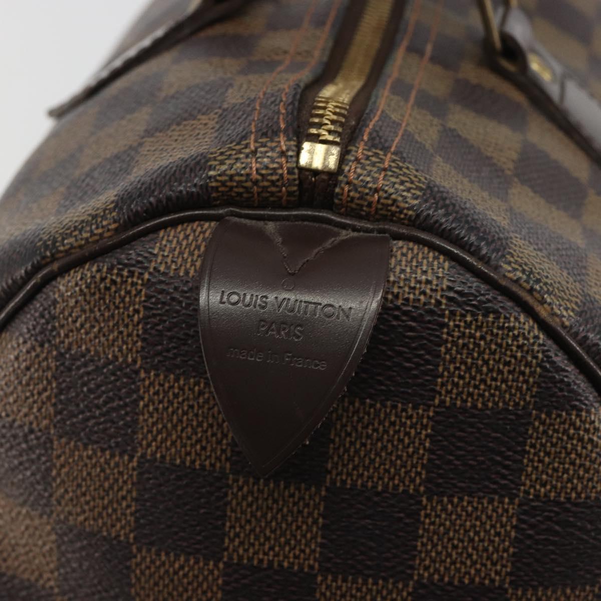 LOUIS VUITTON Damier Azur Speedy 30 Hand Bag N41533 LV Auth 195274A