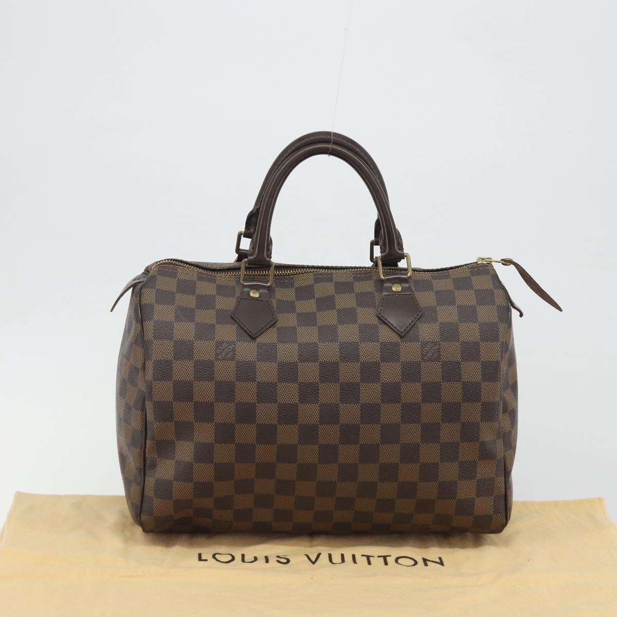 LOUIS VUITTON Damier Azur Speedy 30 Hand Bag N41533 LV Auth 195274A