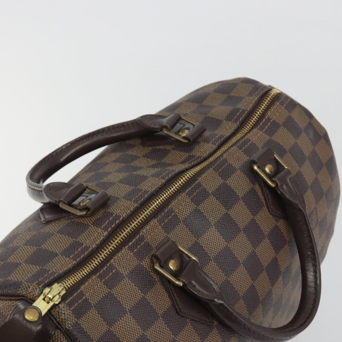 LOUIS VUITTON Damier Azur Speedy 30 Hand Bag N41533 LV Auth 195274A