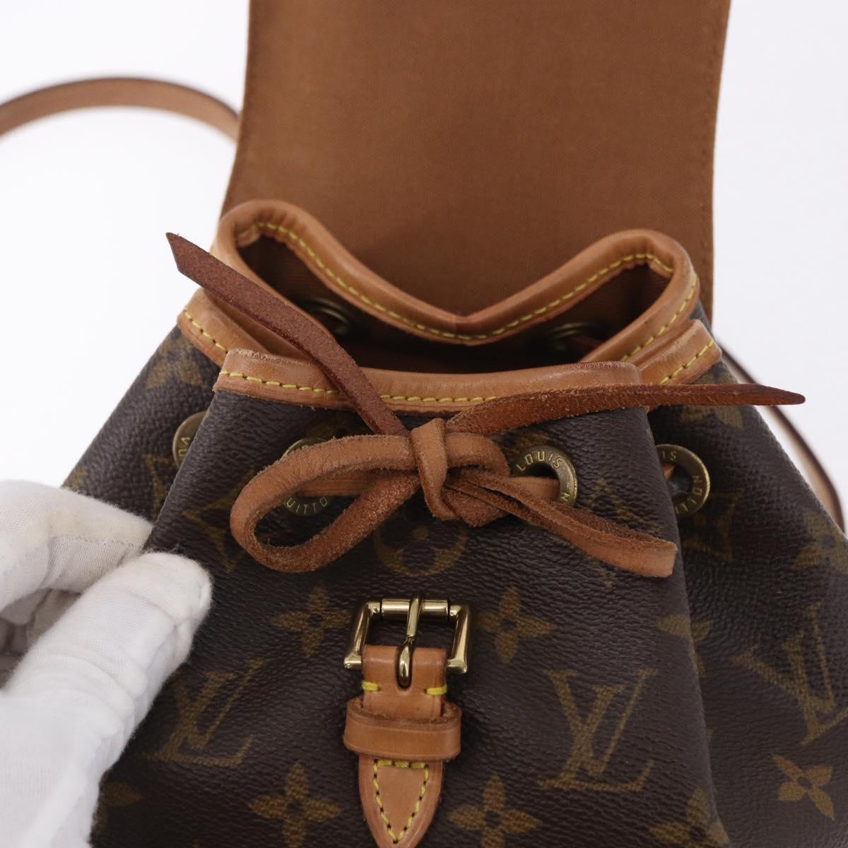 LOUIS VUITTON Monogram Montsouris PM Backpack M51137 LV Auth 195277A