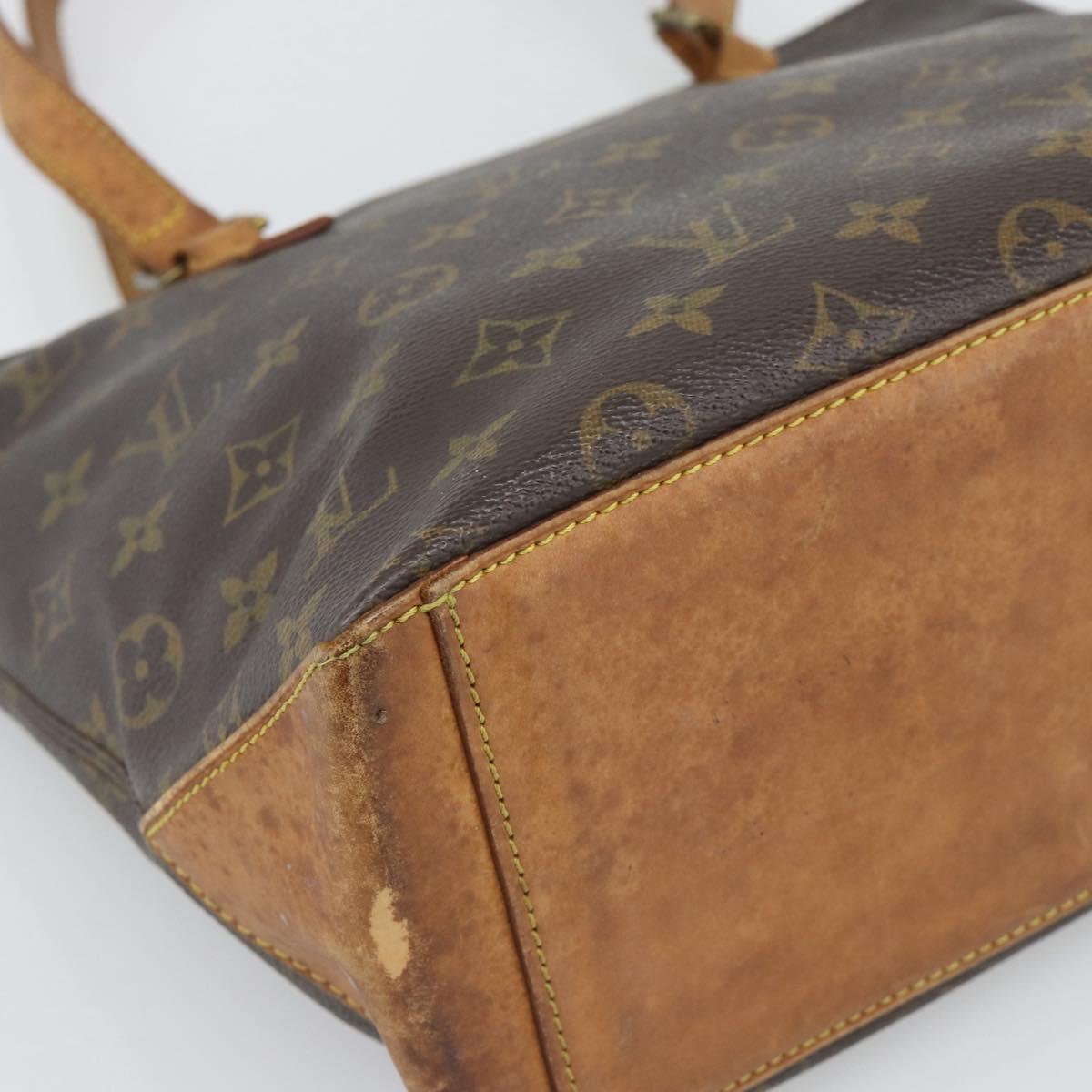 LOUIS VUITTON Monogram Cabas Piano Tote Bag M51148 LV Auth 195278