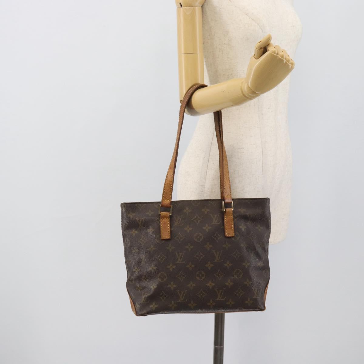 LOUIS VUITTON Monogram Cabas Piano Tote Bag M51148 LV Auth 195278