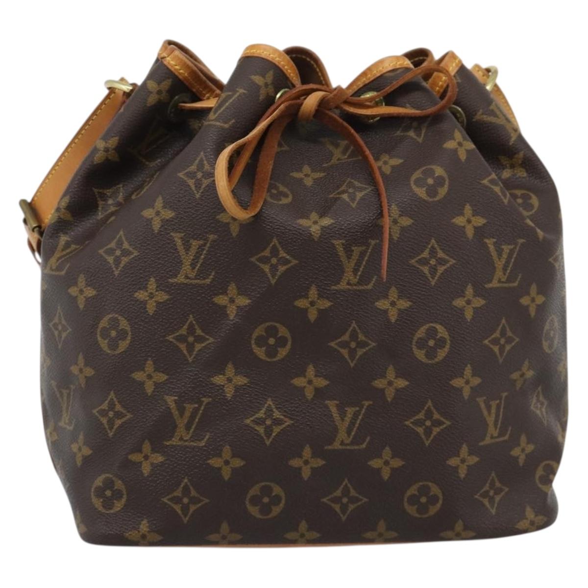 LOUIS VUITTON Monogram Petit Noe Shoulder Bag M42226 LV Auth 195284V