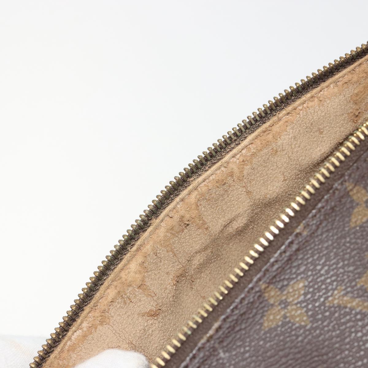 LOUIS VUITTON Trousse Patte Pression Cosmetic Pouch M47636 LV Auth 195289