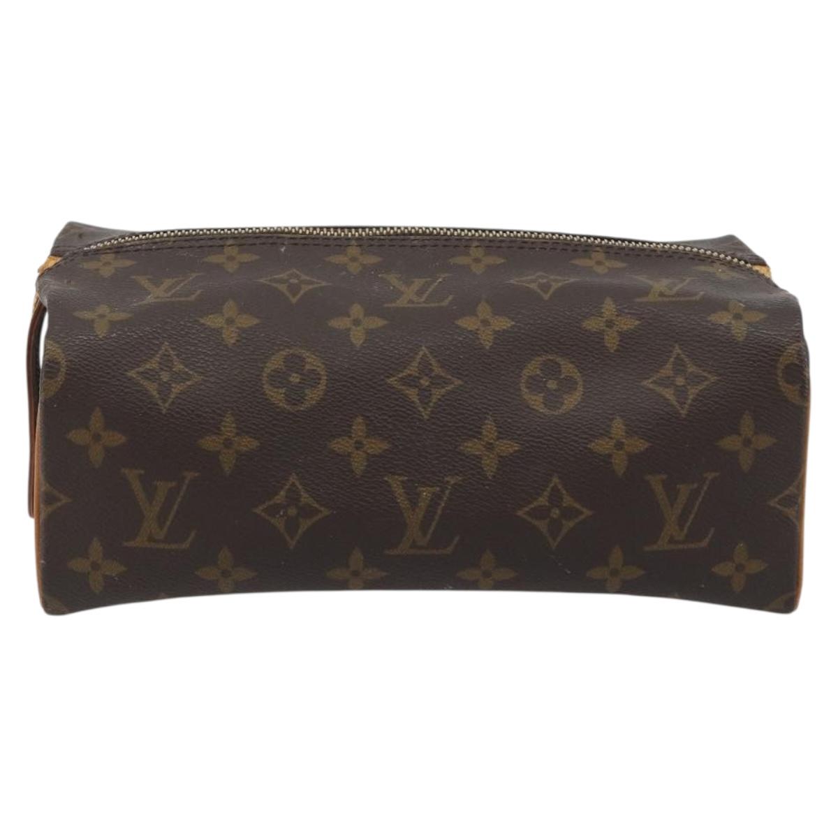 LOUIS VUITTON Trousse Patte Pression Cosmetic Pouch M47636 LV Auth 195289