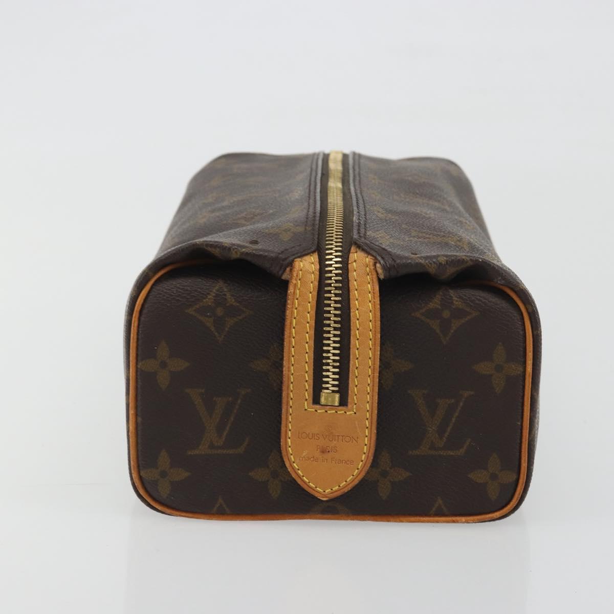 LOUIS VUITTON Trousse Patte Pression Cosmetic Pouch M47636 LV Auth 195289
