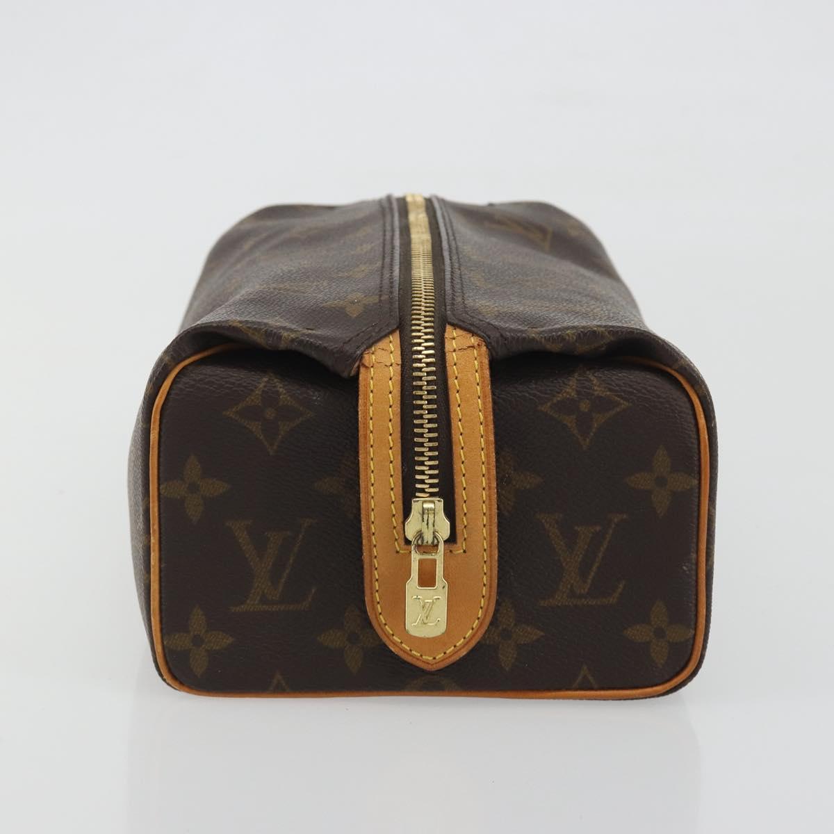 LOUIS VUITTON Trousse Patte Pression Cosmetic Pouch M47636 LV Auth 195289