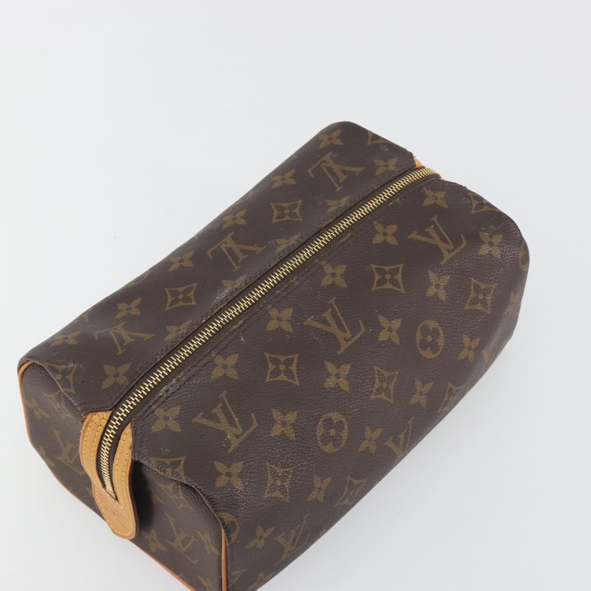 LOUIS VUITTON Trousse Patte Pression Cosmetic Pouch M47636 LV Auth 195289