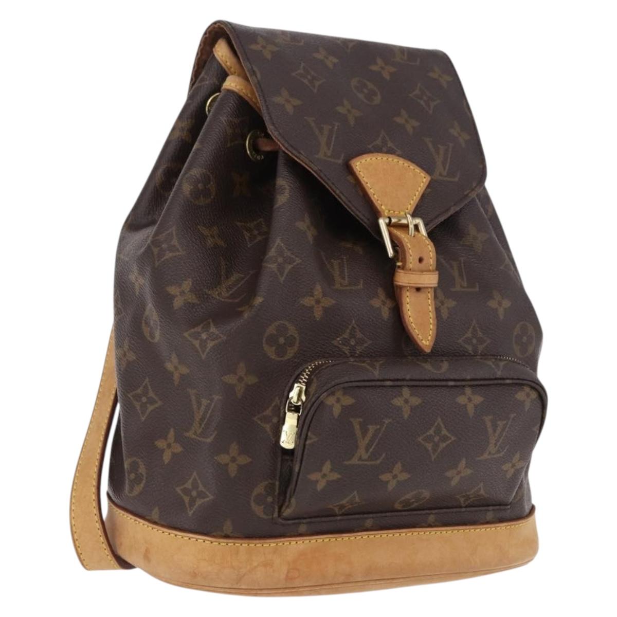 LOUIS VUITTON Monogram Montsouris MM Backpack M51136 LV Auth 195290A