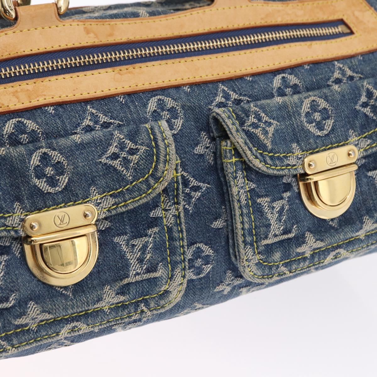 LOUIS VUITTON Monogram Denim Neo Speedy Hand Bag Blue M95019 LV Auth 195293A