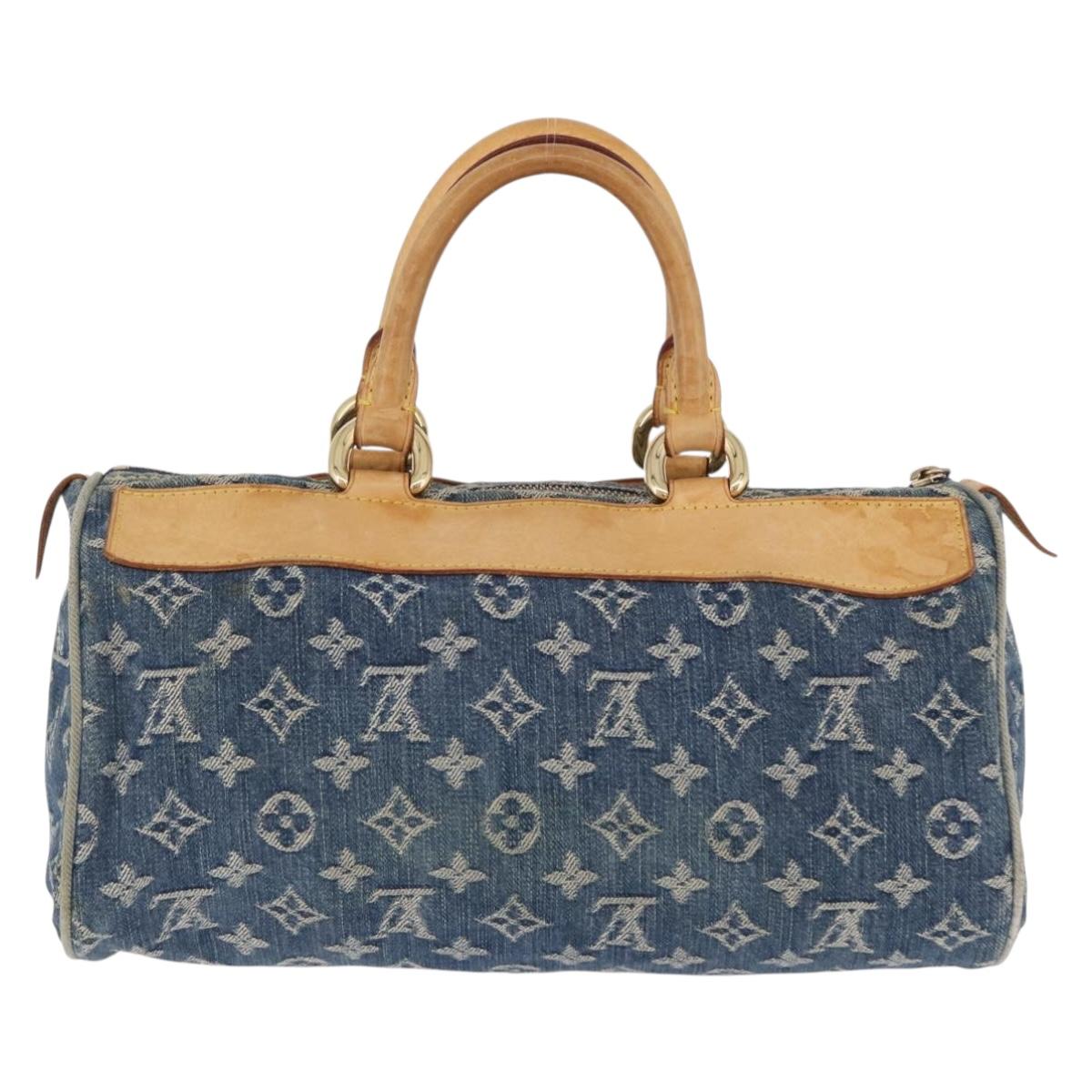 LOUIS VUITTON Monogram Denim Neo Speedy Hand Bag Blue M95019 LV Auth 195293A